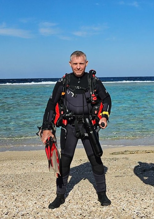 Andreas Elz beim Tauchen
